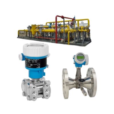 Endress+Hauser Proline Prowirl R 200 vorteks debimetre ve Deltabar PMD55B basınç transmitteri ile akış kontrol vanası montajı.