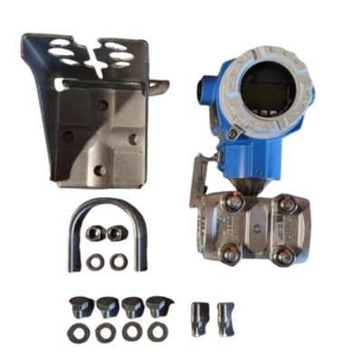 Basınç azaltma ve sıcaklık istasyonu Endress+Hauser Deltabar Proline Prowirl R200 girdap akış ölçerine ve PMD75B basınç vericiye sahip.