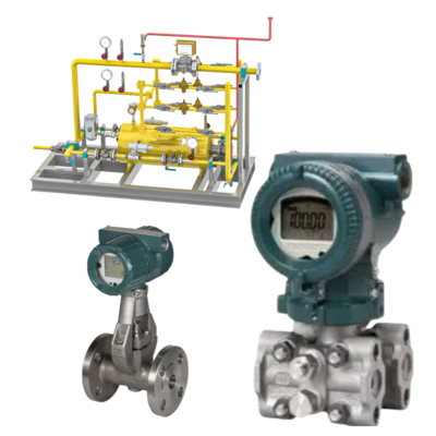 Yokogawa VY serisi vorteks debimetresi ve EJX serisi 910A çok değişkenli verici ile donatılmış basınç/akış kontrol sistemi