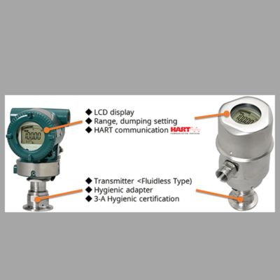 Yokogawa VY serisi girdap akış ölçerine ve EJAC60E sanitar basınç vericiye sahip düşük basınçlı soğutma istasyonu