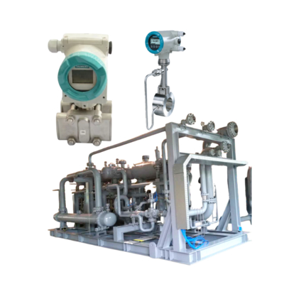 Siemens SITRANS 7MF4433-1DA02-2AB6-Z basınç transmitteri, SITRANS FX330 vorteks debimetresi ve vana anahtarlama cihazı