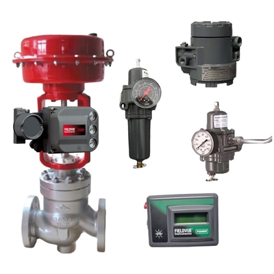 Yüksek sıcaklık, yüksek basınç, koroziv, tehlikeli ortamlar için Fisher 846 I / P dönüştürücü ve DVC6200 konumlandırıcı ile kontrol valfi