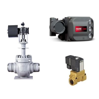 Fisher DVC6200 Pnömatik Vana Kontrol Cihazı Vana Konumlandırıcı Akıllı Konumlandırıcı ve Buerkert Tip 5404 Solenoid Vana