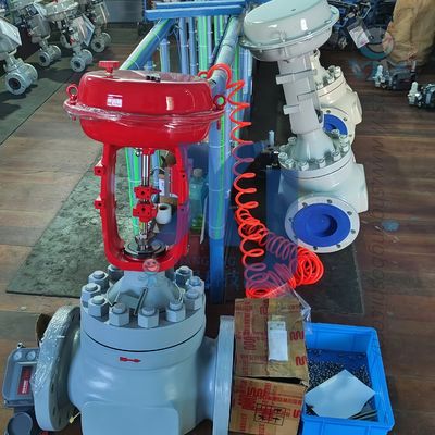 Pnömatik Akış Vanası EAC Sertifikalı Kontrol Vanaları ve Emerson Fisher DVC6200 Dijital Vana Kontrol Cihazı Pozisyonerler