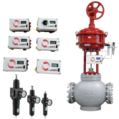 Endüstriyel Pnömatik Kontrol Vanası ve Dijital Konumlayıcılar Flowserve Logix 520MD 3200MD 3800MD Endüstriyel Kontrol Vanaları Kontrol Cihazı ve ASCO Regülatörü