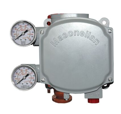 Masoneilan SVI1000G/IM manyetik geri bildirim fonksiyonu ile akıllı valf konumlandırıcı, Rotork Fairchild M22 pnevmatik rölesi ile eşleştirilmiştir