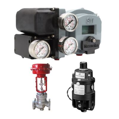 Fairchild T5700 elektronik kontrollü pnömatik sensör ve Masoneilan SVI2AP/SVI II serisi SVI2AP-21123111 valf pozisyoneri (LCD ekranlı), yepyeni, stokta mevcut.