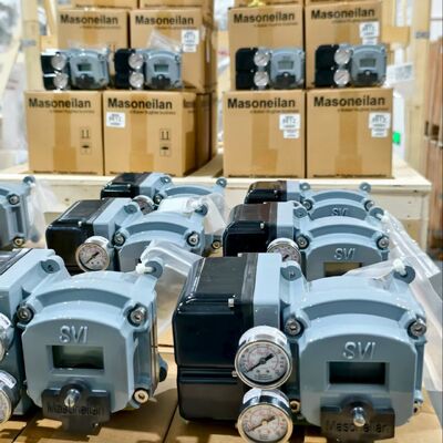 Stokta bulunan Rotork Fairchild T7800 I/P dönüştürücü + Masoneilan SVI2 AP/SVI2 serisi SVI2AP-22123111 çift etkili akıllı valf pozisyoneri.