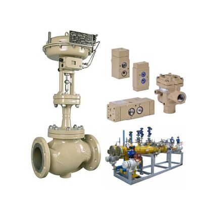 SAMSON 3241 Endüstriyel Filmiş Koltuk Pnömatik Küresel Valf SAMSON 3756 Hacim Artırıcı