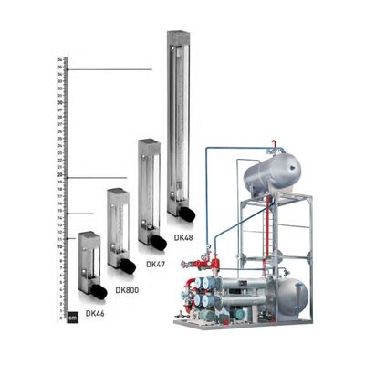 Krohne DK46 DK47 DK48 DK800 Değişken Alan Akışölçüsü Metal Tüp Rotameter Endüstriyel Akış Ölçümü