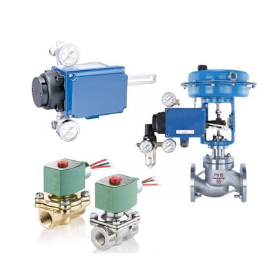 ASCO Solenoid Spool Valves ve Azbil 100 Serisi Model AVP100 102 Akıllı Valf Konumlandırıcı Valf Denetleyici