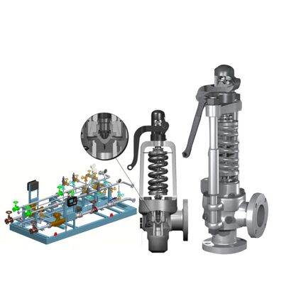 Yüksek Sıcaklık Buharı İçin API 526 Standardına Uygun Konsolide Maxiflow Yaylı Emniyet Vanası