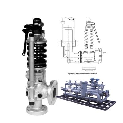 Yüksek Sıcaklık Buharı İçin API 526 Standardına Uygun Konsolide Maxiflow Yaylı Emniyet Vanası