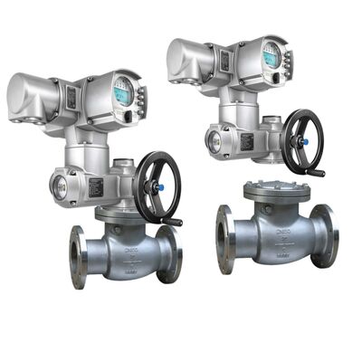 AUMA SA Çok Turlu Elektrikli Kontrol Vanası Aktüatörleri AC Aktüatör Kontrol Ünitesi ile Çin Küresel Vana Gövdesi