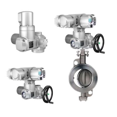 Yeni SA Aktüatör Tork aralığı 10 Nm ila 32 000 Nm Elektrikli Valf Aktüatörü AUMA SA16.2-F16 Çok Turlu Aktüatör ve Keystone Kelebek Vana