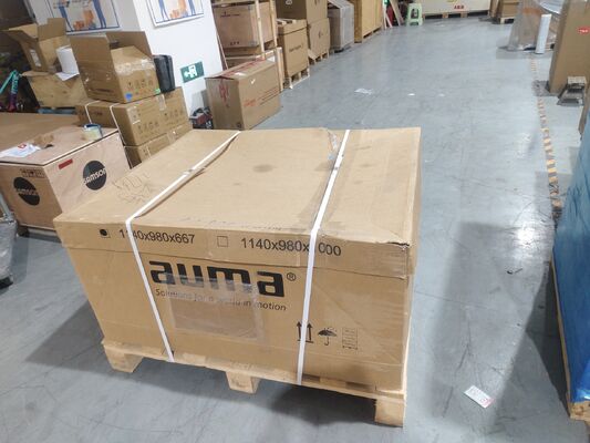 Yeni SA Aktüatör Tork aralığı 10 Nm ila 32 000 Nm Elektrikli Valf Aktüatörü AUMA SA16.2-F16 Çok Turlu Aktüatör ve Keystone Kelebek Vana