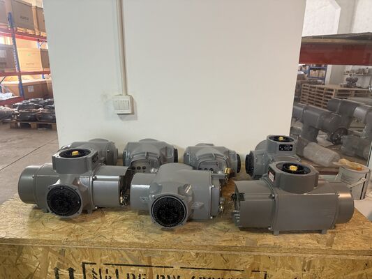Yeni SA Aktüatör Tork aralığı 10 Nm ila 32 000 Nm Elektrikli Valf Aktüatörü AUMA SA16.2-F16 Çok Turlu Aktüatör ve Keystone Kelebek Vana