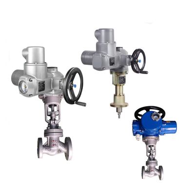 Çin Globe Valve Body AUMA SA LE doğrusal itiş birimleri ile çok dönüşlü elektrikli kontrol valf aktüatörleri