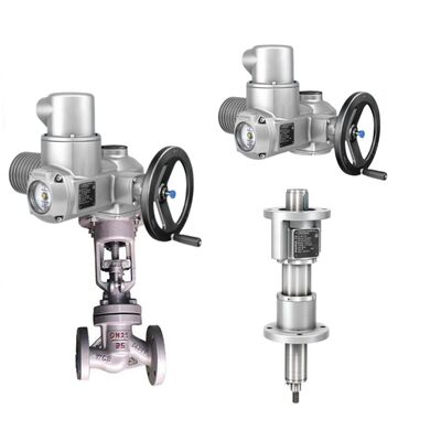 Çin Globe Valve Body AUMA SA LE doğrusal itiş birimleri ile çok dönüşlü elektrikli kontrol valf aktüatörleri
