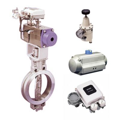 KOSO 600B Kelebek Vana Döküm Gövde Tipi, 6300RA Pnömatik Silindir Aktüatörlü Endüstriyel Kullanım