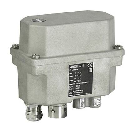 SAMSON IP Dönüştürücü 6111 6116 6126 Rafinerlik için Metalürji Kağıt Üretimi Su Arıtma Endüstrisi