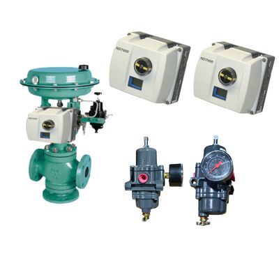 HART İletişimli, IP66 Korumalı ve Döngü Beslemeli Fisher 67CFR Filtre Regülatörlü Neles ND7000 Dijital Valf Kontrol Cihazı