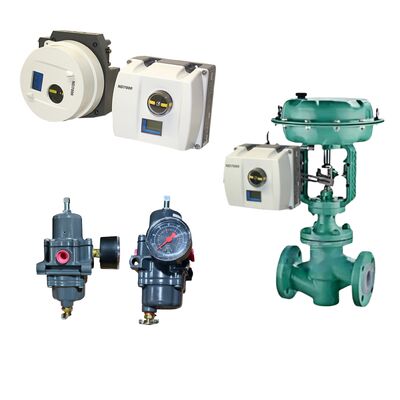 HART İletişimli, IP66 Korumalı ve Döngü Beslemeli Fisher 67CFR Filtre Regülatörlü Neles ND7000 Dijital Valf Kontrol Cihazı