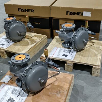 Fisher 1098-EGR Pilot-tahrikli Yüksek Kapasiteli Gaz Basınç Regülatörü, 1500 psig Maksimum Giriş Basıncı