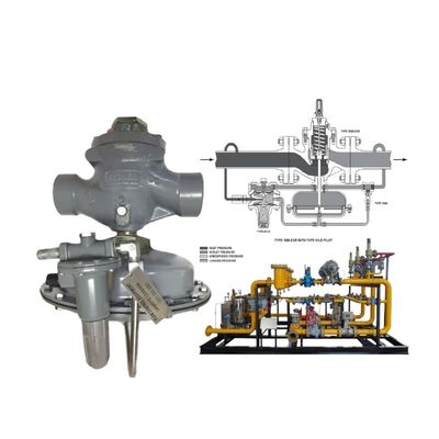 Fisher 1098-EGR Pilot-tahrikli Yüksek Kapasiteli Gaz Basınç Regülatörü, 1500 psig Maksimum Giriş Basıncı