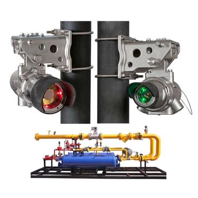 DET-TRONICS FlexSight LS2000 Open Path Infrared Hydrocarbon Gas Detector with Dual-wavelength Infrared Detection, Stainless Steel Enclosure, and 200 Meters Detection Range