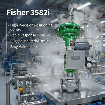 Endüstriyel Kontrol Vanaları için Yüksek Performanslı Fisher 3582i Elektro-Pnömatik Valf Pozisyonlayıcı