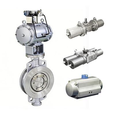 KOSO 9000 Series Actuator with STV D373H-25C Hard Seal Butterfly Valve for Industrial Process Control