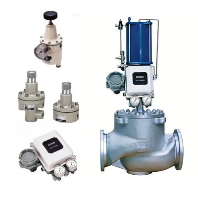 NEWAY CSC Series Sleeve Regulating Valve with KOSO EP800 Positioner and PRF300 Filter Regulator