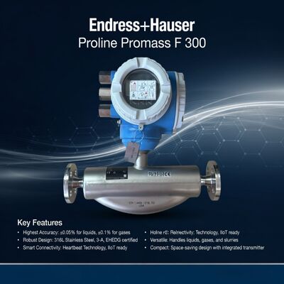 Endüstriyel Akış Ölçümü E+H Endress Hauser Promass F300 Massa Coriolis Akışölçörü