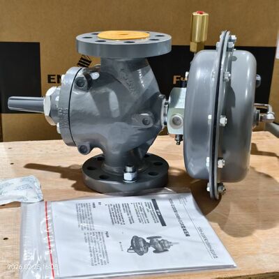 Fisher Tipleri 1098-EGR ve 1098H-EGR Basınç düşürücü düzenleyicileri ve stoklu 63EG-98HM düzenleyicisi ile monte edilmiş kaydırma