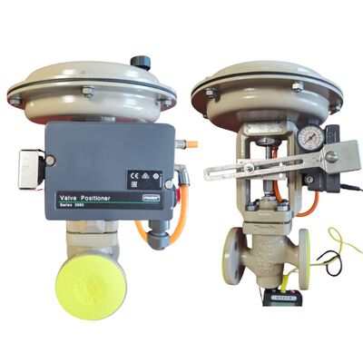 Fisher 3660/3661 Valf Konumlandırıcı ve 67CFR Filtre Regülatörü ile Pnömatik Kontrol Vanaları — Elektro-Pnömatik Konumlandırıcı, 4-20mA, Paslanmaz Çelik Sıcaklık Aralığı eksi 40°C ila 85°C