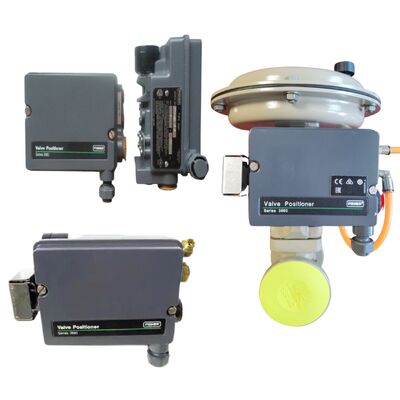 Fisher 3660/3661 Valf Konumlandırıcı ve 67CFR Filtre Regülatörü ile Pnömatik Kontrol Vanaları — Elektro-Pnömatik Konumlandırıcı, 4-20mA, Paslanmaz Çelik Sıcaklık Aralığı eksi 40°C ila 85°C