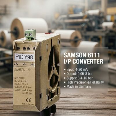 SAMSON 6111 I/P Dönüştürücü Elektro Pnömatik Dönüştürücü Akım Basınç Sinyal Dönüştürücü
