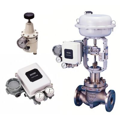 KOSO 510D Koltuk Yönlendirilmiş Kontrol Valfi EP800 Pozisyoner PRF300 Filtre Düzenleyicisi Petrol Gaz Endüstriyel Boru hattı