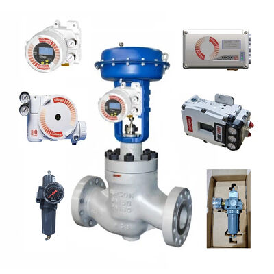 Çince Kontrol Küre Valfı Flowserve Valve Positoner Logix 3800 3400MD 3200MD 520MD 510SI 420 Asco 342A Filtre Düzenleyicisi