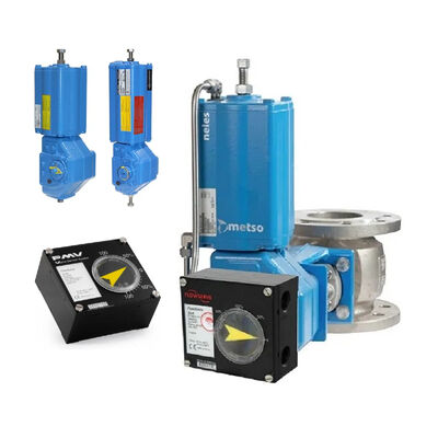 Çin Valve Flowserve PMV P5 EP5 Valve Positioner F5 Anahtar Kutusu ve Neles B1 Pneumatik Silindir Aküatörü