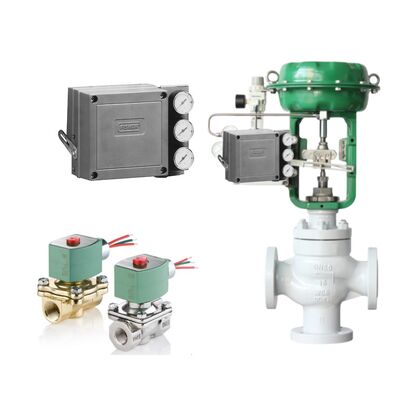 Emerson Fisher 3582 Elektro-Pnömatik Tek Etkili Valf Pozisyonlayıcı ASCO Solenoid Valfler ile