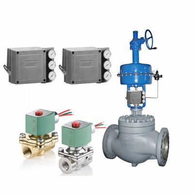 Emerson Fisher 3582 Elektro-Pnömatik Tek Etkili Valf Pozisyonlayıcı ASCO Solenoid Valfler ile