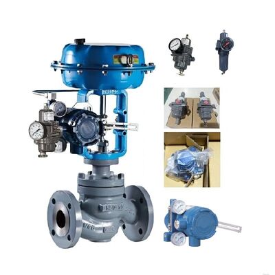Azbil/Yamatake Valve Positioner AVP302 AVP307 ve Fisher 67DFR-24 ((67DF-2343-753218) Filtre Düzenleyicisi ile Çinli Kontrol Valfi