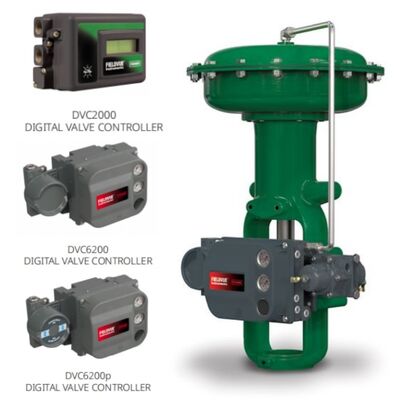 Fisher 657 667 Petrol Gaz Kimyasal Güç için DVC2000 DVC6200 Pozisyonerli Diyafragma Aktifleri