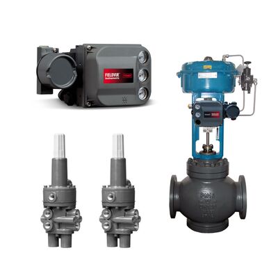 Emerson Fisher DVC6200 Dijital Valf Denetleyicisi ve Fisher 377 Çince Kontrol Valfi ile Trip Valf