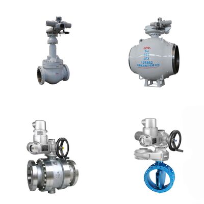 Electric Control Butterfly Ball Globe Valve Manufacturer With AUMA SA SAR SQ SQR Series Electric Actuator