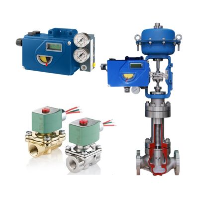 Foxboro SRD991 Akıllı Dijital Valf Konumlandırıcısı ve ASCO Solenoid Valfi ile SUPCON Kontrol Valfi