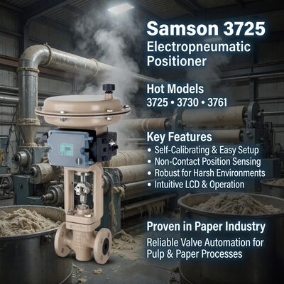 Yepyeni Orijinal Almanya Samson 3725 Elektropnömatik Valf Konumlandırıcı Tek etkili Samson 3725 3730-3 3731