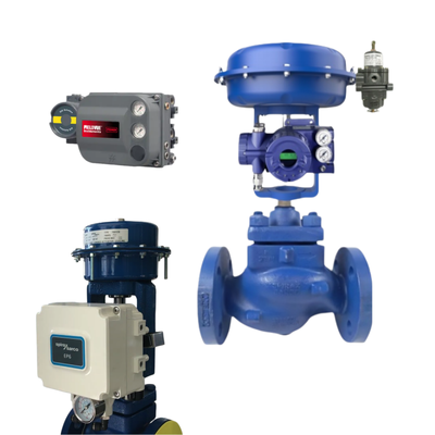 Petrol ve Gaz Endüstrisi Pnömatik Valf Yerleştiricisi Fish-er DVC2000 DVC6200 ve FOXBORO Denetleyicisi ve Spirax Sarco Valve KE73 ve Actuator PN9223E